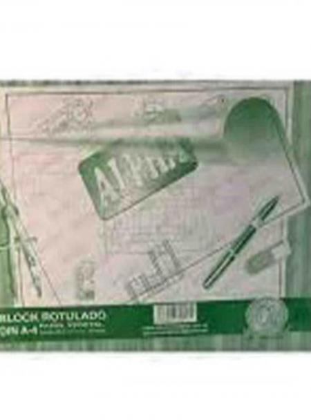 Block Alpha Din A-4 Rotulado Ref. 5824