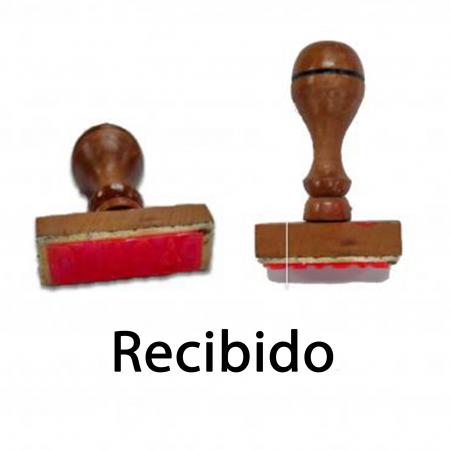 Sello Sencillo (caucho) Recibido