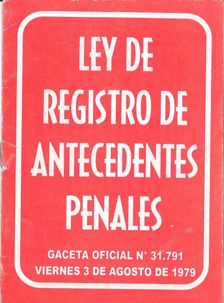 Ley de Registro de Antecedentes Penales