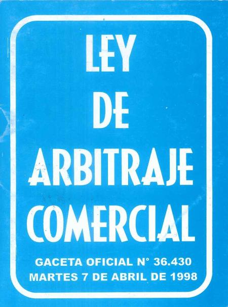 Ley de Arbitraje Comercial
