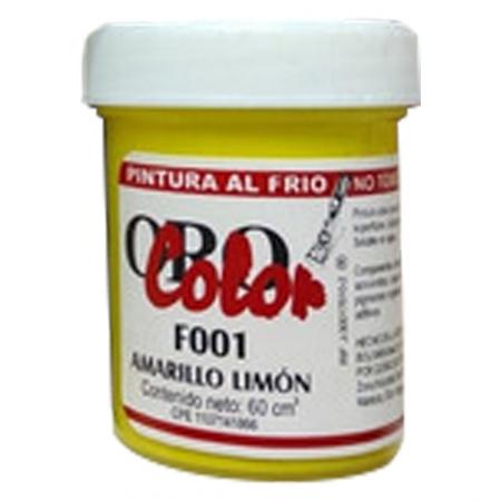 Pintura Al Frio Orocolor 60cc Amarillo Limon Ref. F001