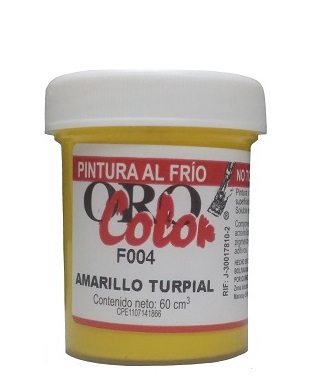 Pintura Al Frio Orocolor 60cc Amarillo Turpial Ref. F004