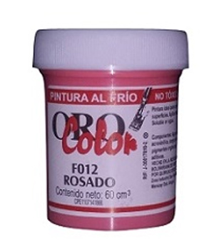 Pintura Al Frio Orocolor 60cc Rosado Ref. F012