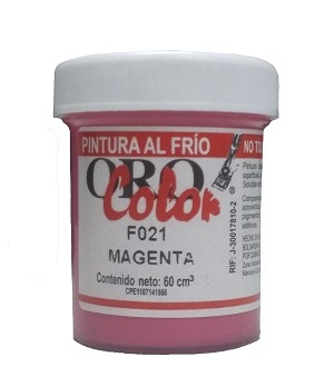 Pintura Al Frio Orocolor 60cc Magenta Ref. F021