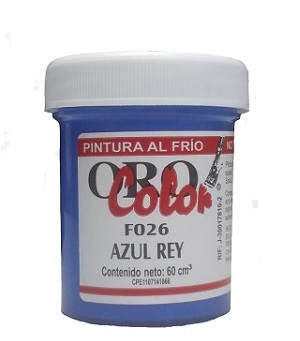 Pintura Al Frio Orocolor 60cc Azul Rey Ref. F026
