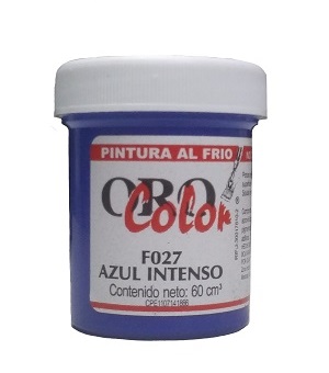 Pintura Al Frio Orocolor 60cc Azul Intenso Ref. F027
