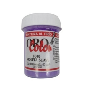 Pintura Al Frio Orocolor 60cc Violeta Suave Ref. F040