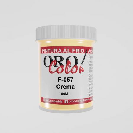 Pintura Al Frio Orocolor 60cc Crema Ref. F057