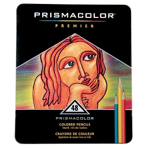 Caja de Creyones Prismacolor Premier Importado X 48 Colores Estuche Metalico  Ref. 03598 - 511166