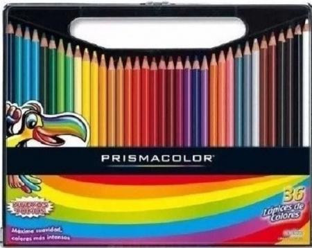 Caja de Creyones Prismacolor X 36 Colores Intensos y Brillantes (importados) Ref. Estuche Acrilico