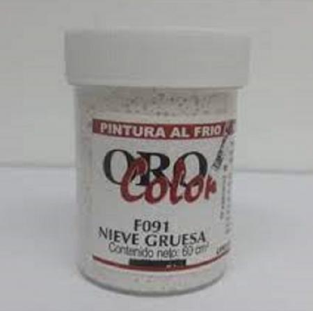 Pintura Al Frio Orocolor 60cc Nieve Gruesa Ref. F091