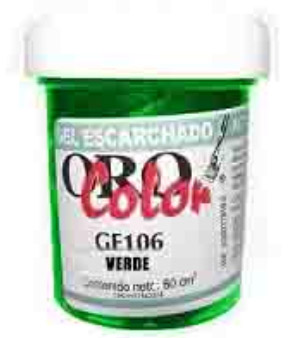 Gel Escarchado Orocolor 60cc Verde Ref. Ge105 - U254