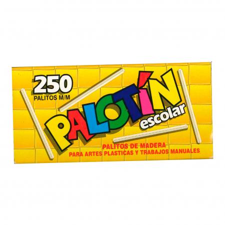 Caja de Palotin Escolar X 250 Palitos Ref. Pal250