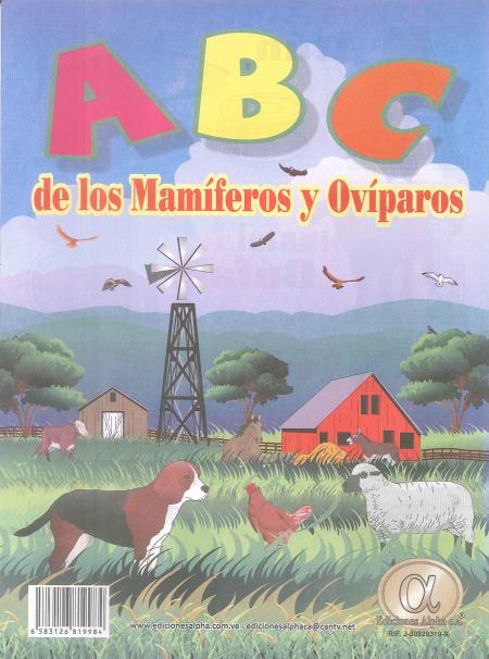 Cartilla Abc de los Mamiferos y Oviparos Ref. 1998