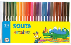 Estuche de Marcadores Fino Solita X 24 Colores Ref. S116a2c