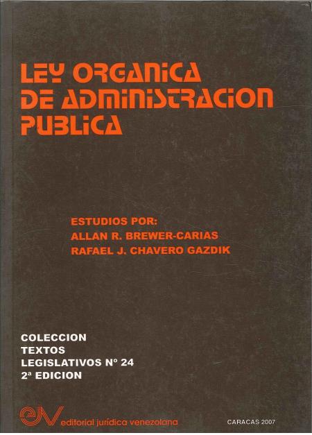 Ley Organica de la Administracion Publica 5ª Edicion