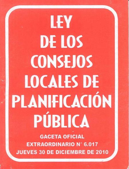 Ley de los Consejos Locales de Planificacion Publica