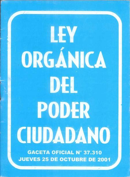 Ley Organica Del Poder Ciudadano