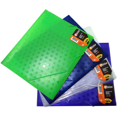 Carpeta Plastica con Liga Tipo A4 (carta) Linea Orb Ofiart Colores Surtidos Ref. Of-0120