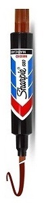 Marcador Markette Sharpie 680 Marron Punta Gruesa Ref. 302030