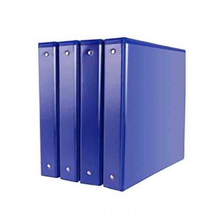 Carpeta de 3 Aros 1 1/2' Azul con Transparente Ref. 020023