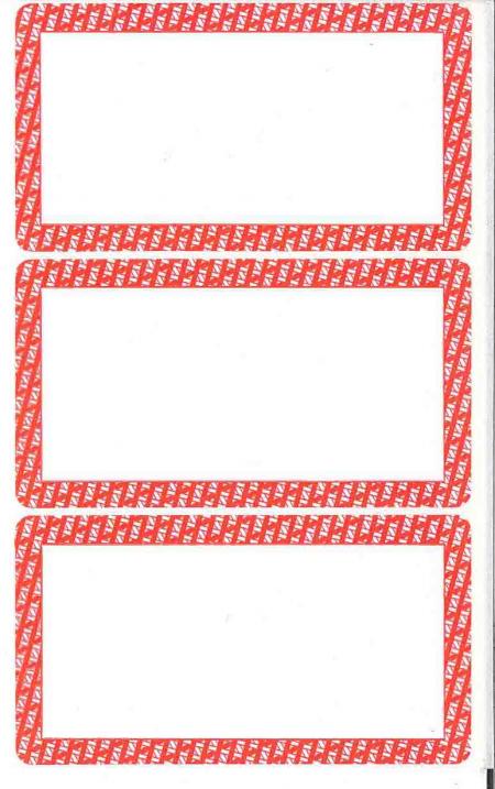 Etiquetas Star Autoadhesivas Escolar O para Carpetas Borde Rojo Ref. Es-11-03