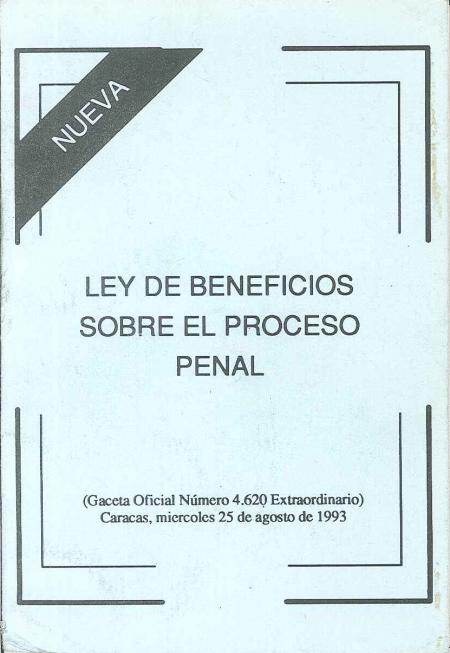 Ley de Beneficio Sobre el Proceso Penal