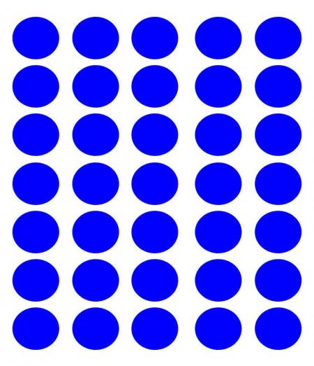 Etiquetas Star Autoadhesivas En Forma de Circulo Azul Grande Ref. Es-c2-02