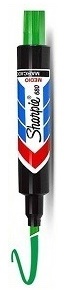 Marcador Sharpie 680 Verde Punta Gruesa Ref. 302085