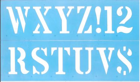 Plastic Stencils Star (molde de Letra) 3' Ref. St-03-00