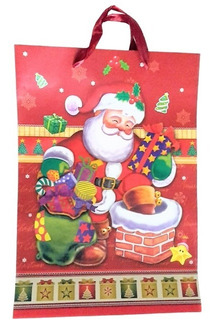 Bolsa de Regalo Grande Estampada de Navidad Ref. Begn