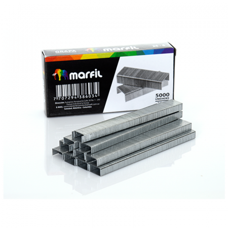 Caja de Grapas Lisa Marfil 26/6 X 5000 Pcs Ref. Mf-110
