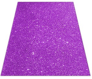 Foami Escarchado Doble Carta Morado 
