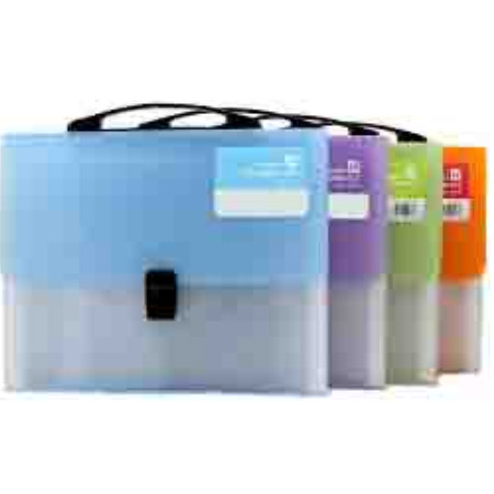 Carpeta Transparente Tipo Maletin X Colores Surtidos Ref. F/3233hd