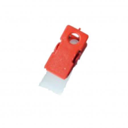 Gancho para Carnet Plastico Rojo