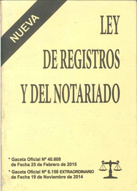 Ley de Registro Publico y Del Notariado