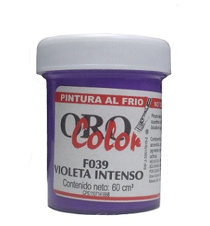 Pintura Al Frio Orocolor 60cc Violeta Intenso Ref. F039