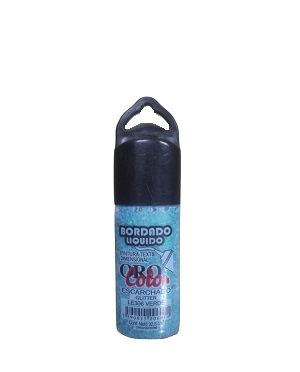 Bordado Liquido Orocolor Verde Linea Escarchado 22cc Ref. Le306
