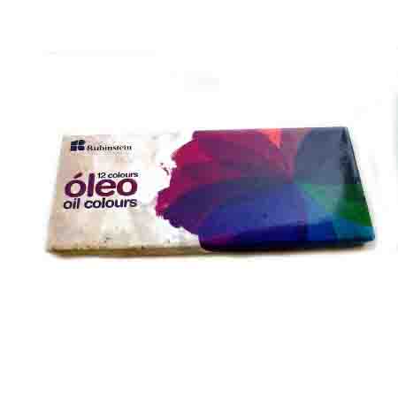 Caja de Pinturas Oleo Rubistein X 12 Colores Ref. E1386b - E1381 - 804