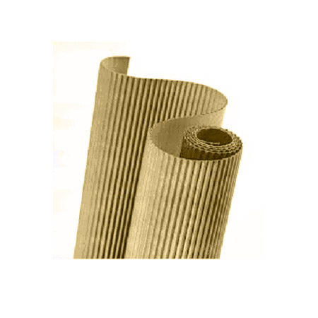 Pliego de Carton Ondulado 70 X 50cm Crema