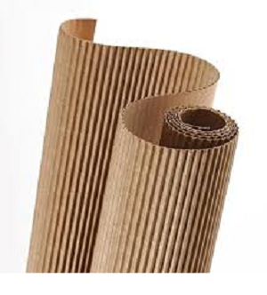 Pliego de Carton Ondulado 70 X 50cm Natural - Kraf