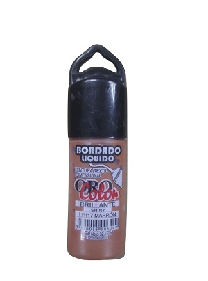 Bordado Liquido Orocolor Marron (linea Brillante) Ref: Lb117