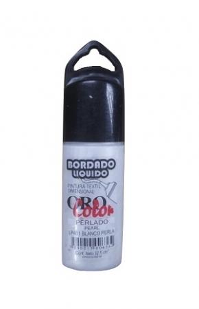 Bordado Liquido Orocolor Blanco Perla (linea Perlada) Ref. Lp401