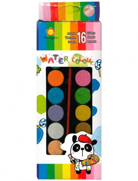 Acuarela Water Colors X 16 Colores Ref. 26400