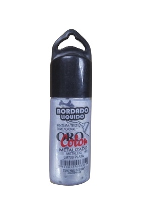 Bordado Liquido Orocolor Plata (linea Metalizada) Ref. Lm708