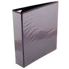 Carpeta de 3 Aros 1' Negra con Transparente Tipo Carta Ref. 020012