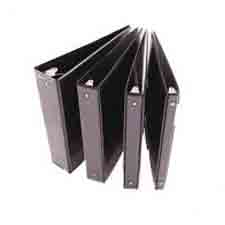 Carpeta de 3 Aros 2' Negra con Forro Tipo Carta Ref. 020032