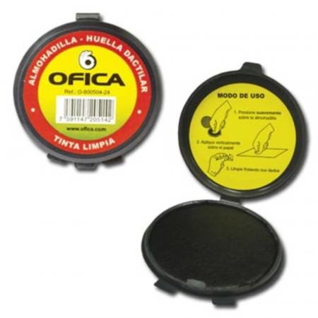 Almohadilla Huella Dactilar Ofica Tinta Limpia Ref. O80050424 - 205142 - 7009250
