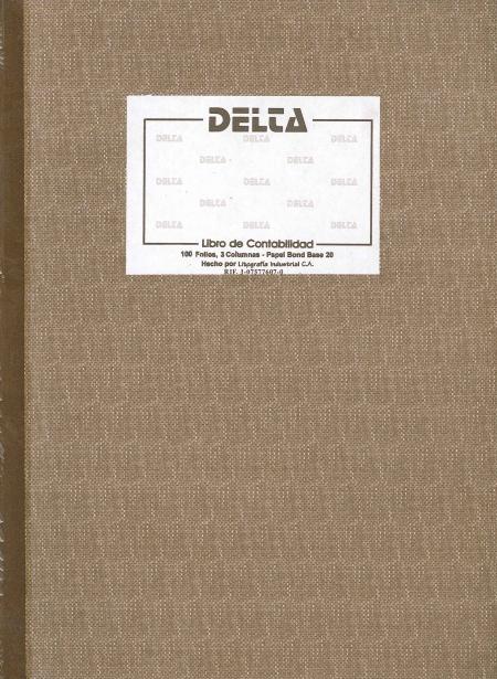 Libro de Contabilidad 3 Columnas 100 Folios Ref. 010461