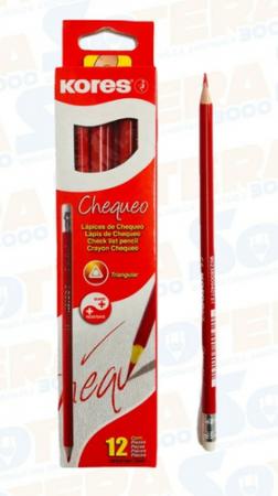 Lapiz Creyon Rojo con Borrador - Chequeo Ref. 94013.52
